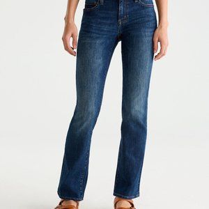 Mid-Rise Bootcut Aero Aeropostale Blue Denim Jeans NEW NIP NWT 4S 4 Short Petite